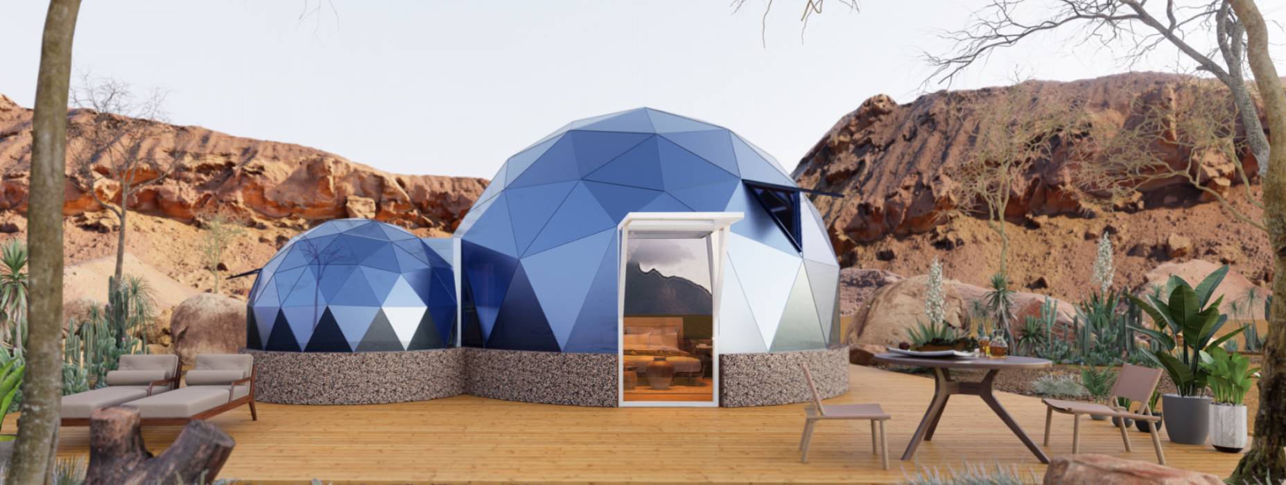 蕲春县球形智能光伏玻璃星空房